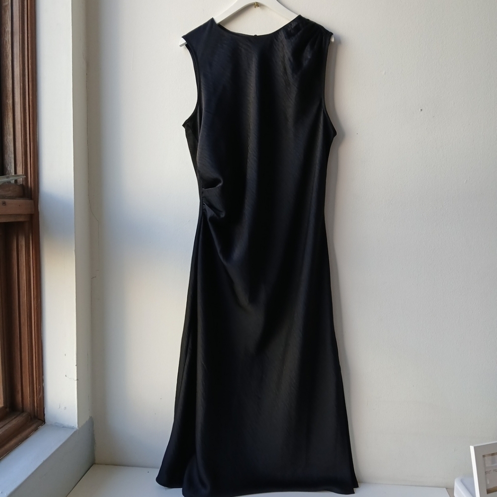 Loft Sleeveless Evening Maxi Dress Black Women's 14